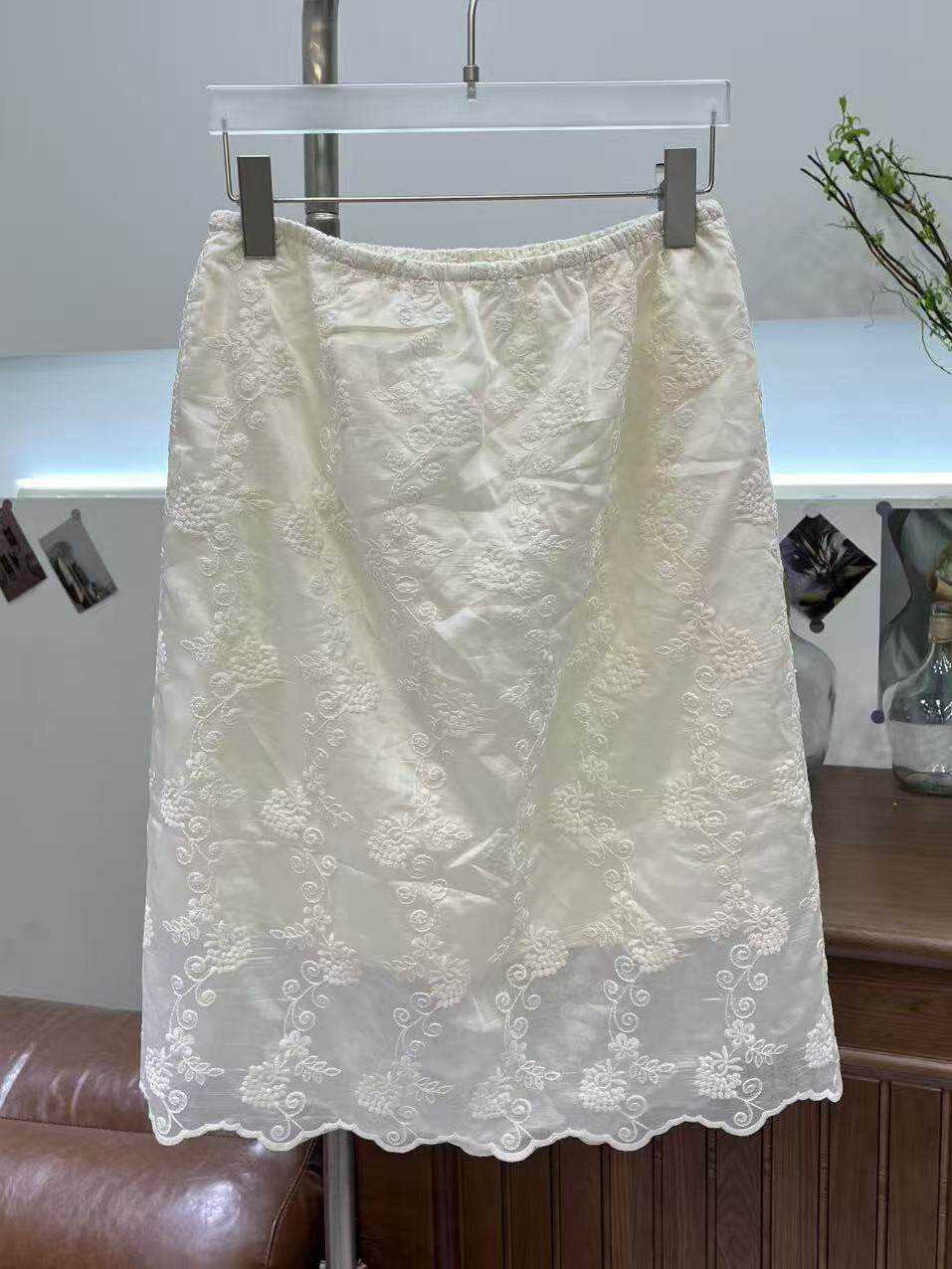 Korean Style plus Size Embroid - Embroidery Skirt ulasan dan harga