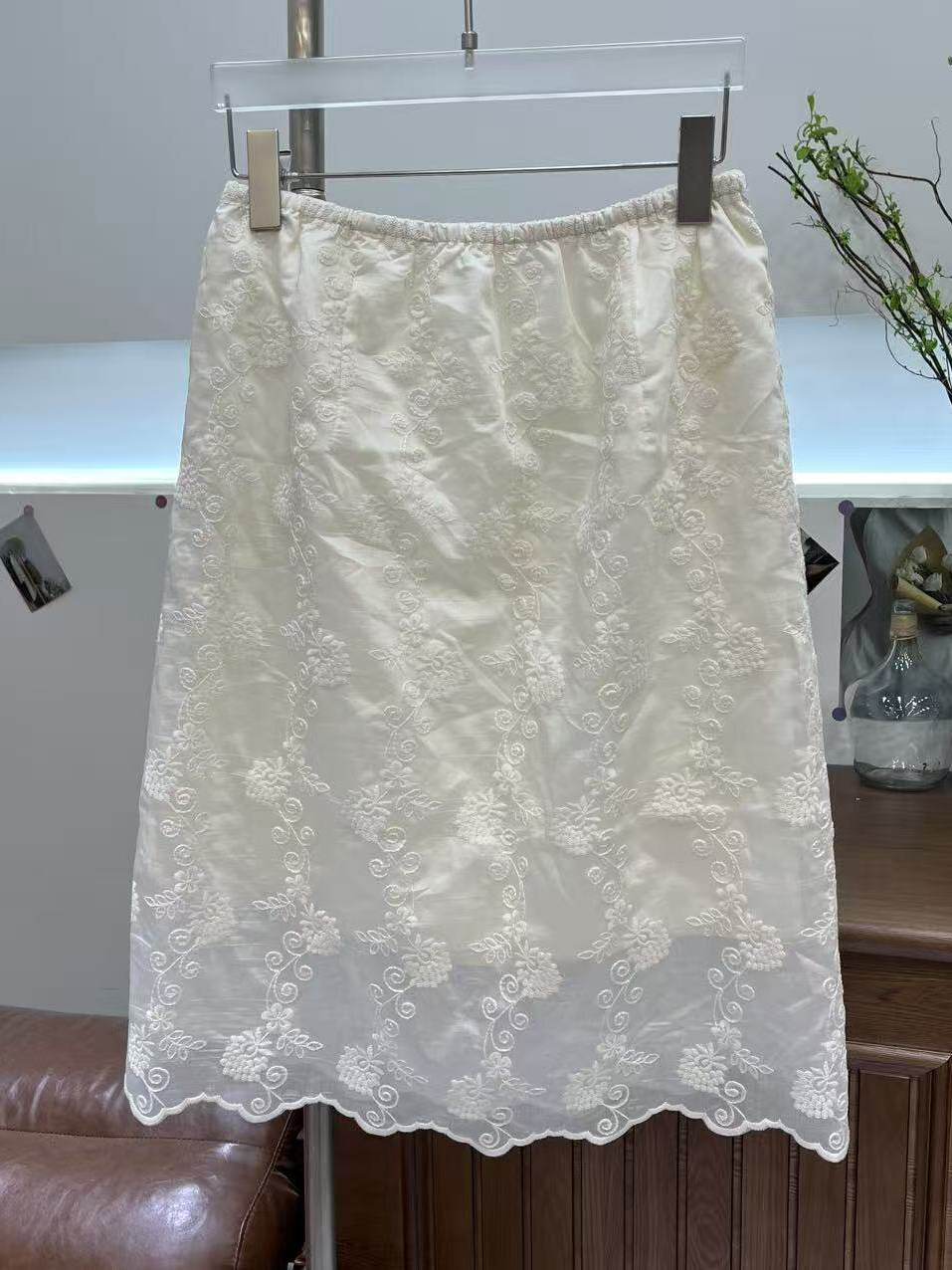 Korean Style plus Size Embroid - Embroidery Skirt ulasan dan harga