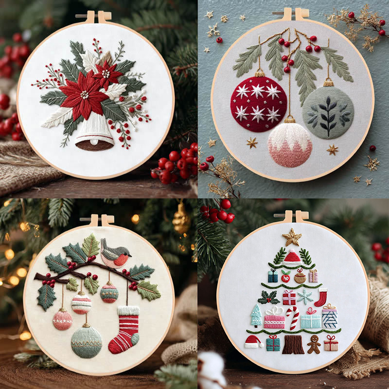 DIY Embroidery Christmas Tree  - Embroidery A ulasan dan harga