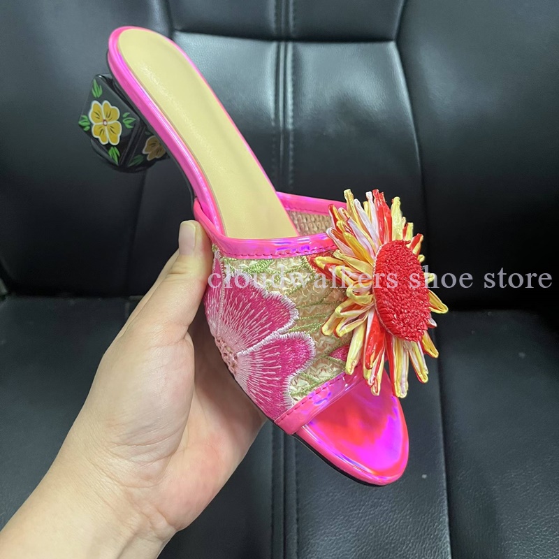 Iridescent Embroidery Upper Su - Embroidery Flower ulasan dan harga