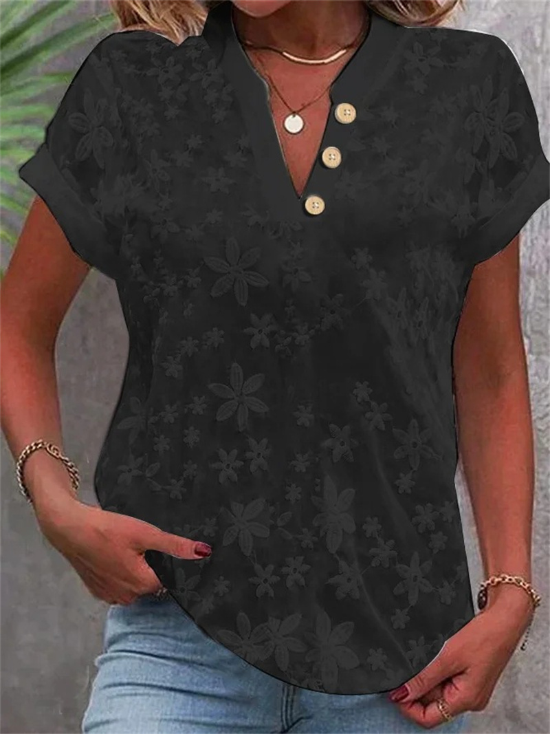 Summer Women White Floral Embr - Embroidery Uniforms ulasan dan harga