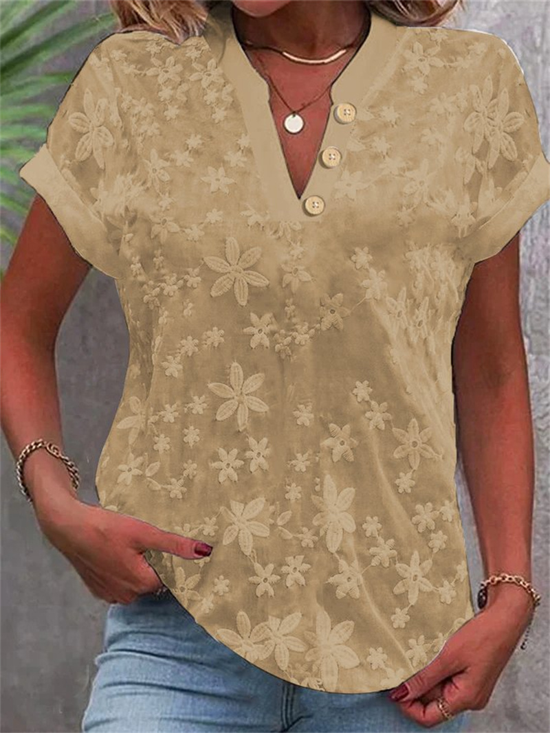 Summer Women White Floral Embr - Embroidery Uniforms ulasan dan harga
