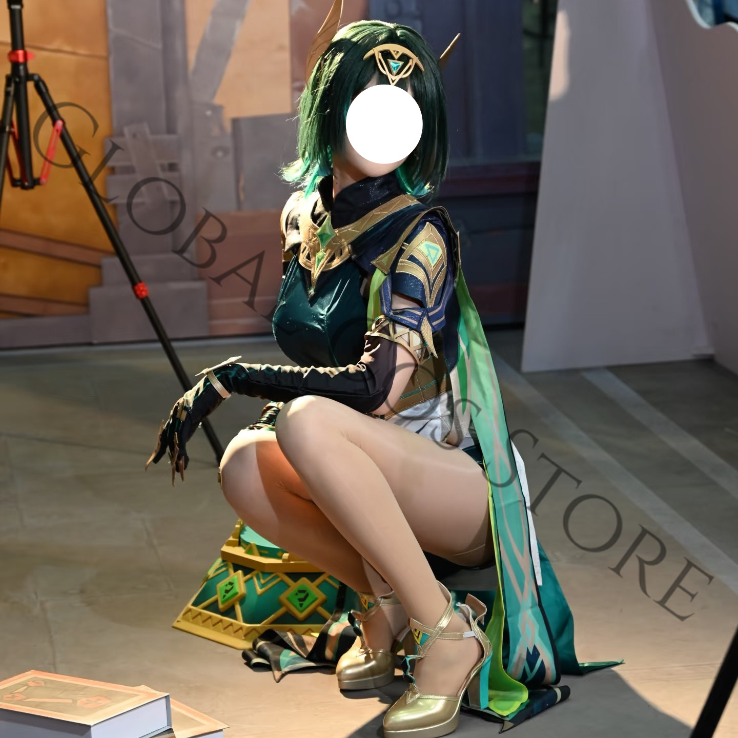 Nefer Cosplay Costume Full Set - Embroidery Skirt ulasan dan harga