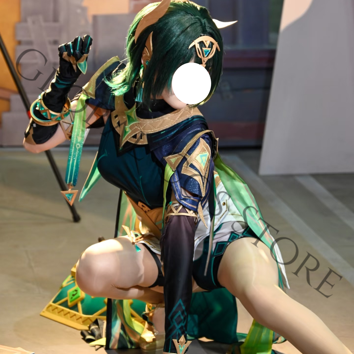 Nefer Cosplay Costume Full Set - Embroidery Skirt ulasan dan harga