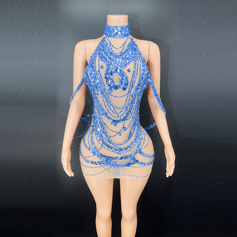 Sexy Sparkly Silver Prom Dress - Embroidery Skirt ulasan dan harga