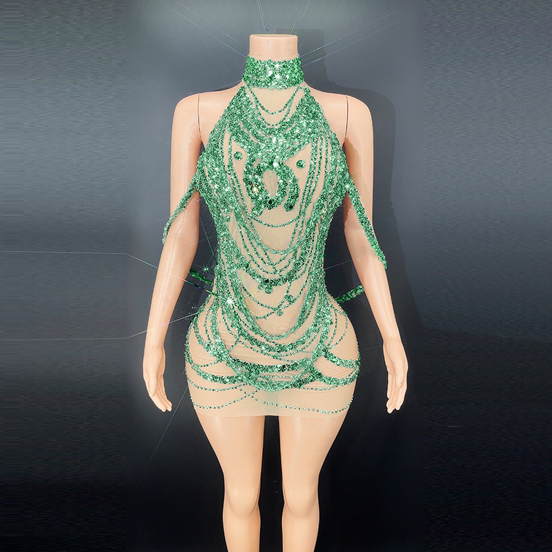 Sexy Sparkly Silver Prom Dress - Embroidery Skirt ulasan dan harga