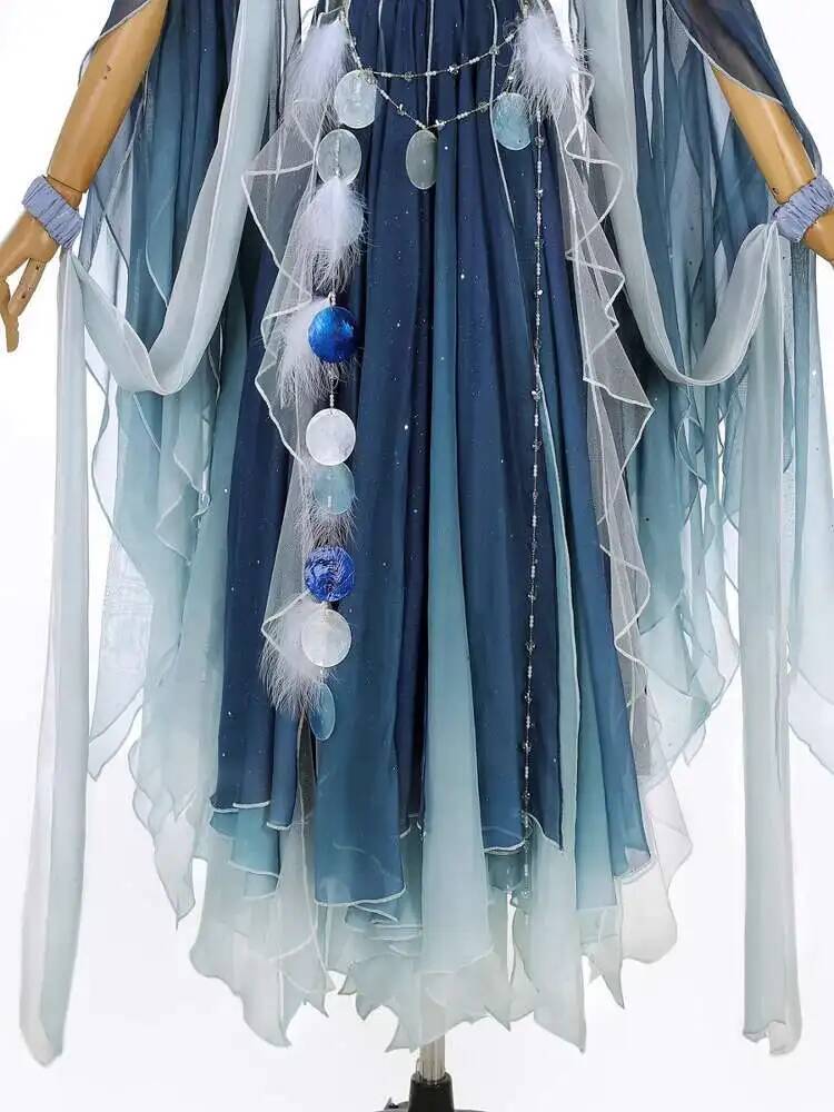 Exotic Blue Dress Heavy Embroi - Embroidery Skirt ulasan dan harga