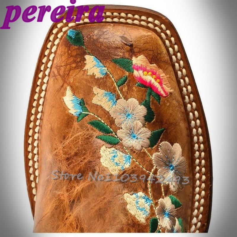 Embroidered Flower Boots Rose  - Embroidery Flower ulasan dan harga