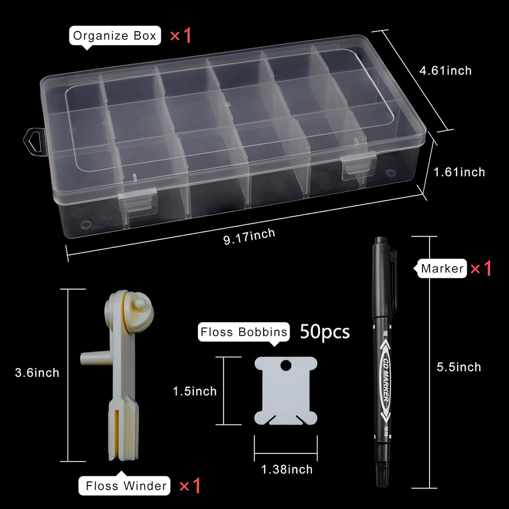 Embroidery Floss Organizer 18  - Embroidery Floss ulasan dan harga