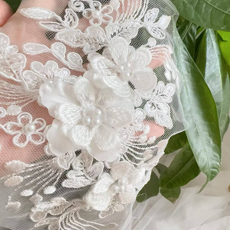 2PCS=1Pair,Rope Embroidery Pea - Embroidery Flower Pattern ulasan dan harga