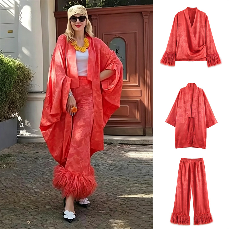 2026 Spring Women's Red Floral - Embroidery A ulasan dan harga