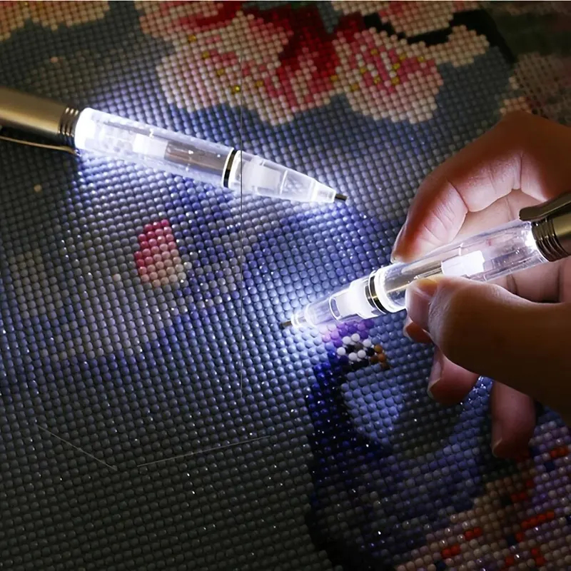 LED Light Diamond Painting Pen - Embroidery Painting ulasan dan harga