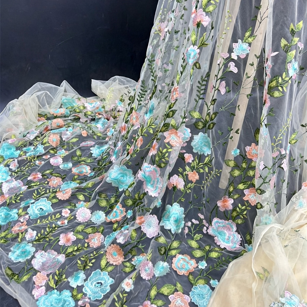 51x17incn Soft 3D Embroidered  - Embroidery Flower Pattern ulasan dan harga