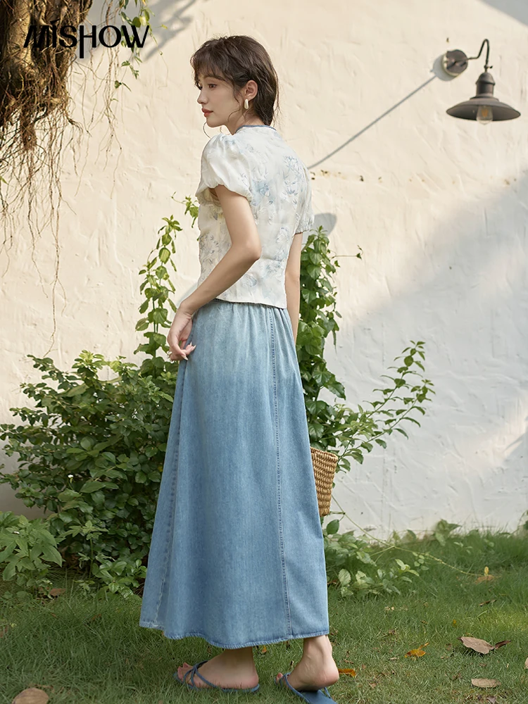 MISHOW Chinese Embroidered T-s - Embroidery Skirt ulasan dan harga