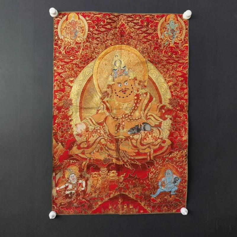 Tibetan Buddhism Yellow Wealth - Embroidery Yellow ulasan dan harga