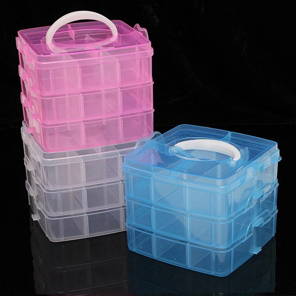 3 Layers 18 Compartments Plast - Embroidery Floss ulasan dan harga