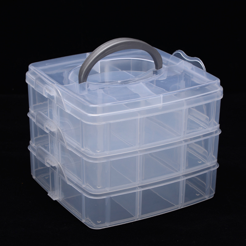 3 Layers 18 Compartments Plast - Embroidery Floss ulasan dan harga