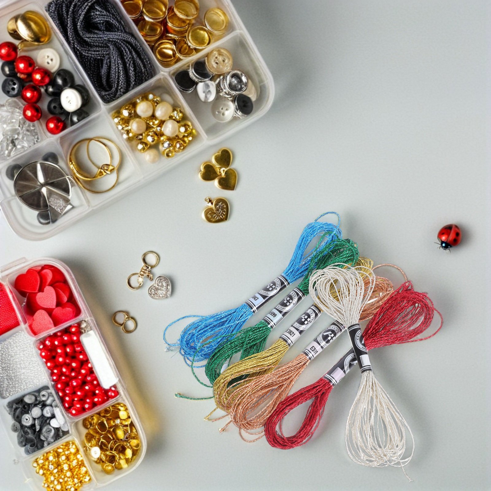 6Pcs Luxurious Metallic Embroi - Embroidery Floss ulasan dan harga