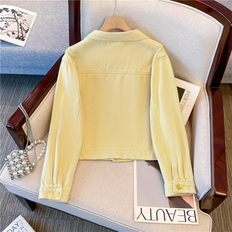 Korean Vintage Flower Embroide - Embroidery Yellow ulasan dan harga