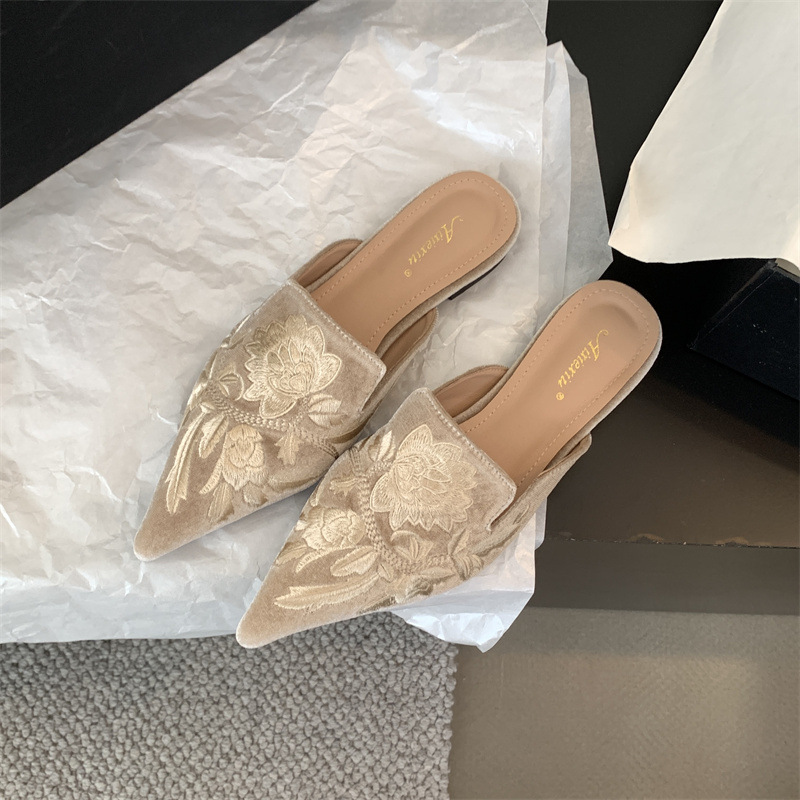 2026 New Women's Shoes Embroid - Embroidery Flower ulasan dan harga