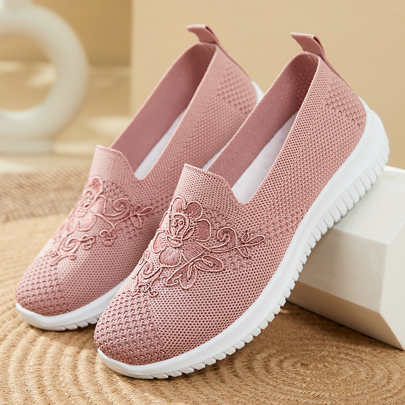 Flower Embroidery Knit Mesh Sl - Embroidery Flower ulasan dan harga
