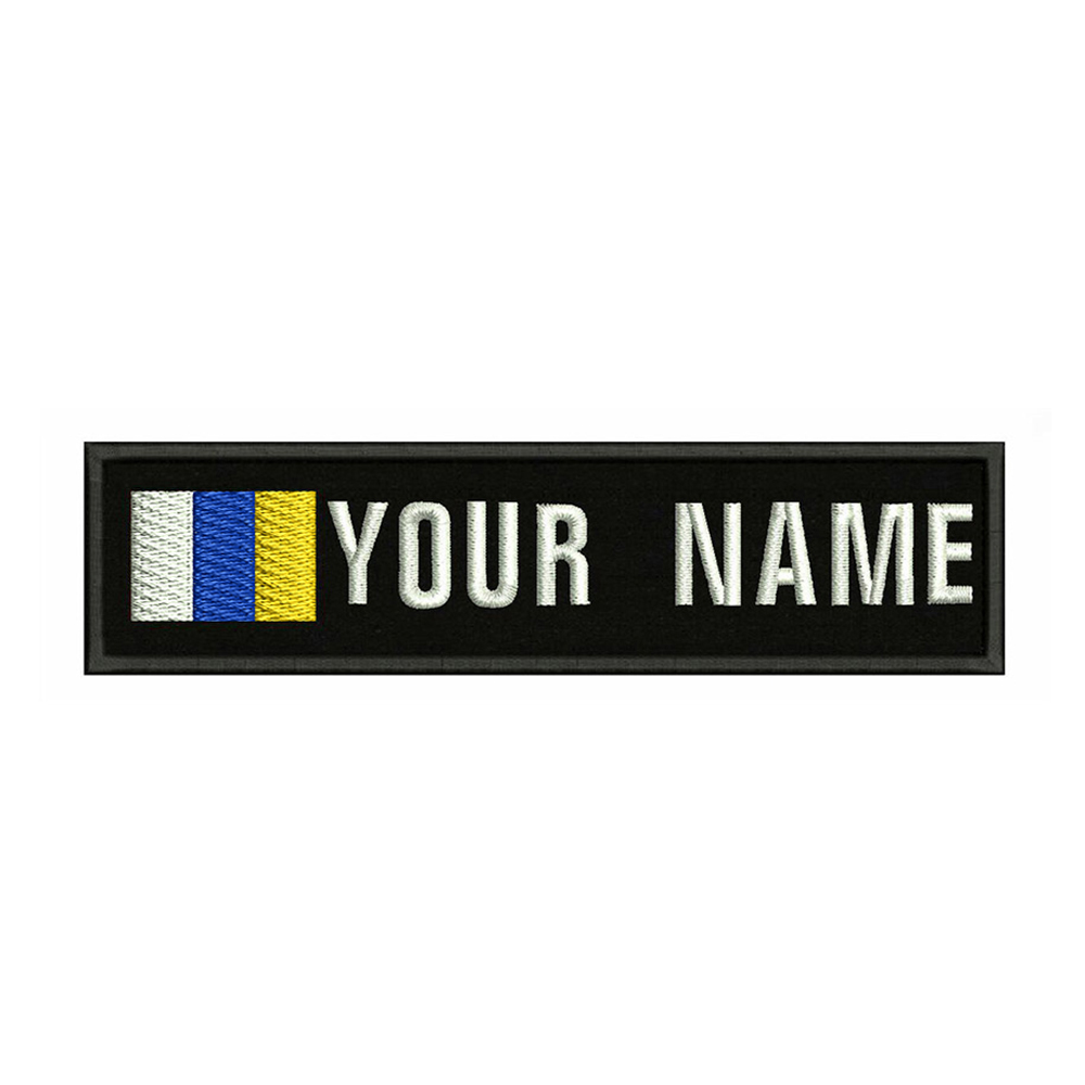 Canary Islands Flag 10X2.5cm E - Embroidery Quote ulasan dan harga