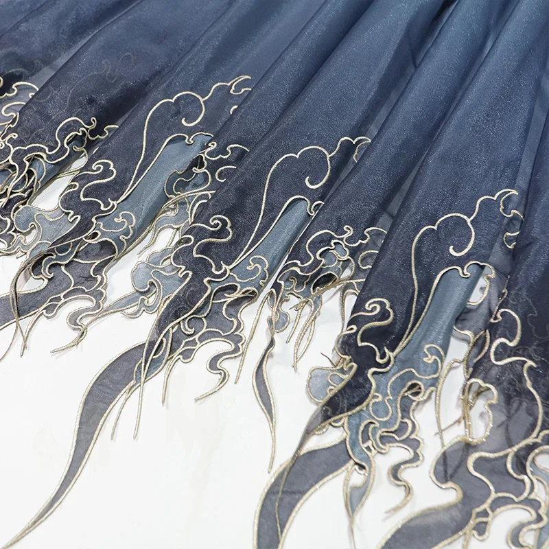 Chinese Style Embroidery Lotus - Embroidery Skirt ulasan dan harga