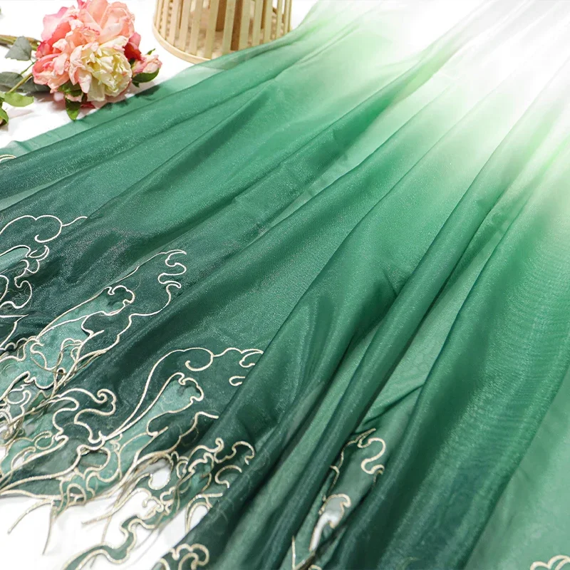 Chinese Style Embroidery Lotus - Embroidery Skirt ulasan dan harga