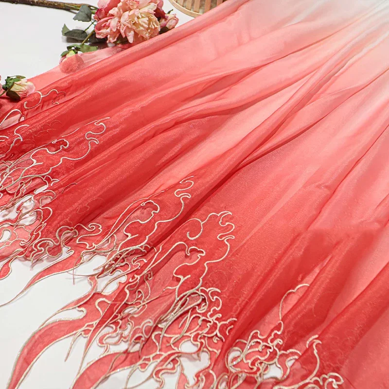 Chinese Style Embroidery Lotus - Embroidery Skirt ulasan dan harga
