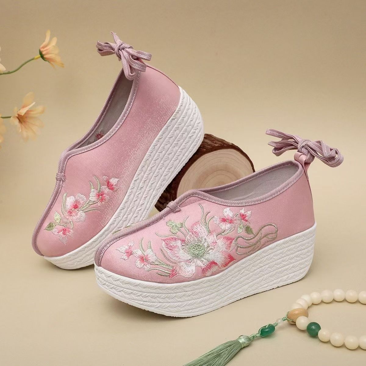 Woman Ethnic Style Wedges Embr - Embroidery Skirt ulasan dan harga