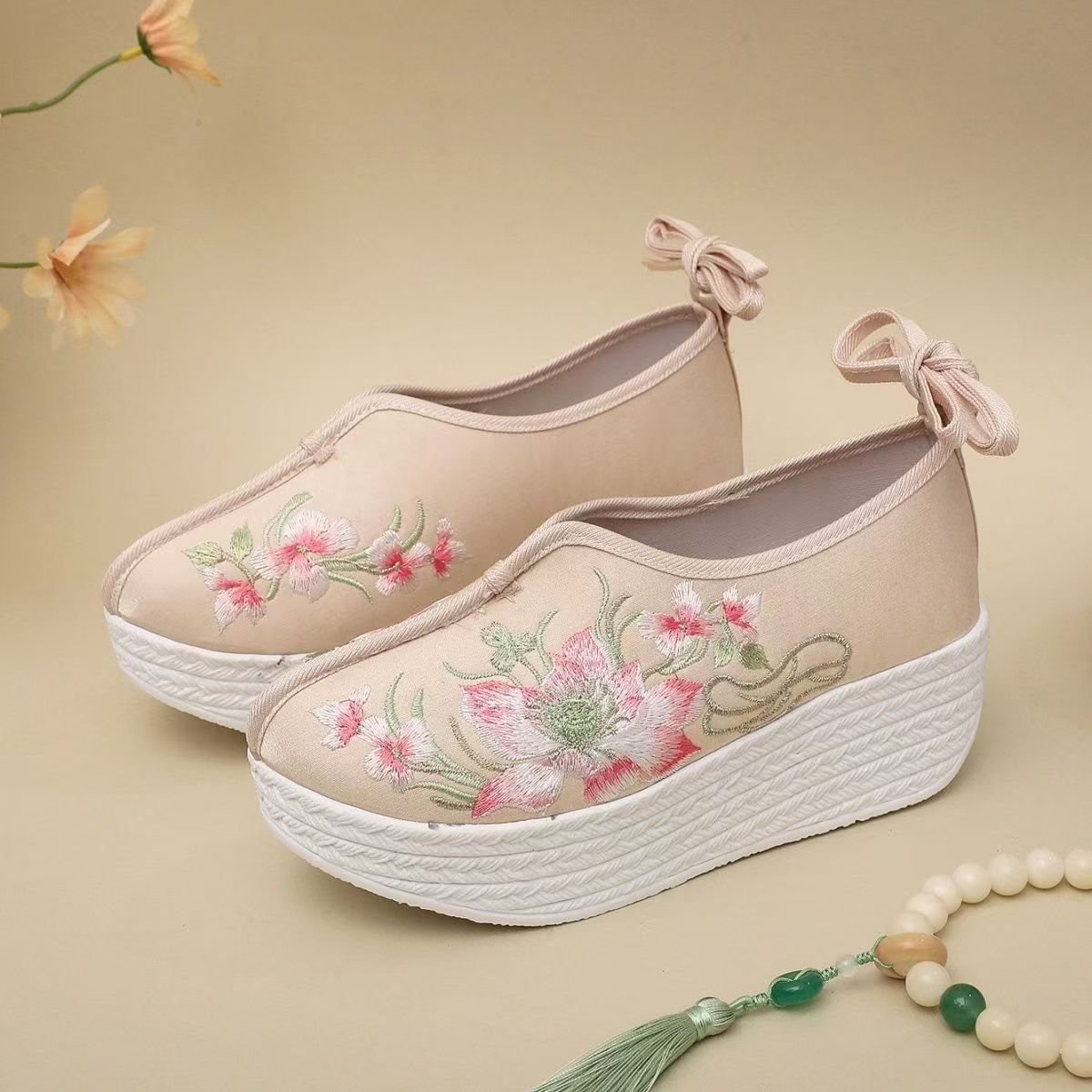 Woman Ethnic Style Wedges Embr - Embroidery Skirt ulasan dan harga
