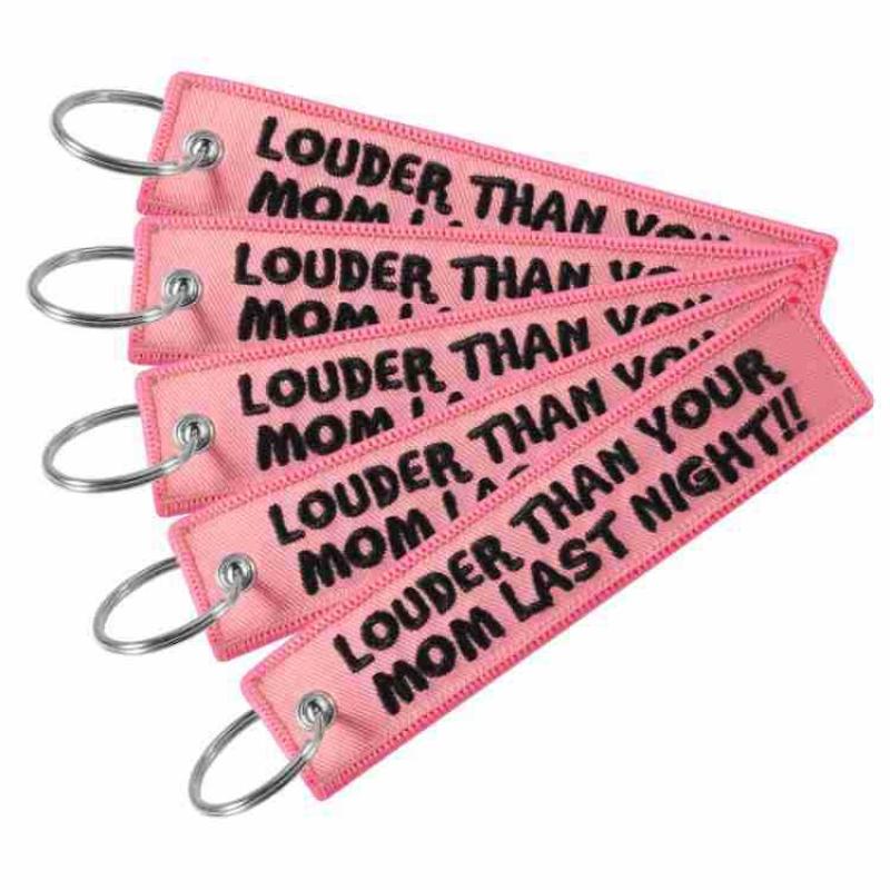 LOUDER THAN YOUR MOM Quotes Ke - Embroidery Quote ulasan dan harga
