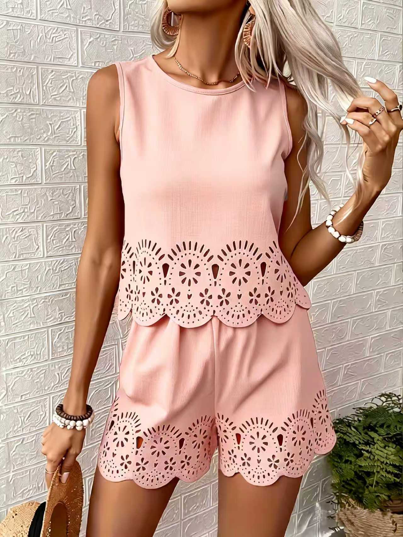Elegant Casual Shorts Suit Spr - Embroidery Uniforms ulasan dan harga