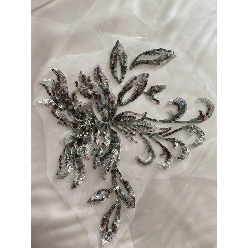 Lace Embroidery Mesh Sequin Fl - Embroidery Flower Pattern ulasan dan harga