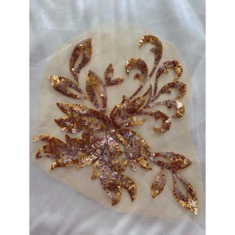 Lace Embroidery Mesh Sequin Fl - Embroidery Flower Pattern ulasan dan harga