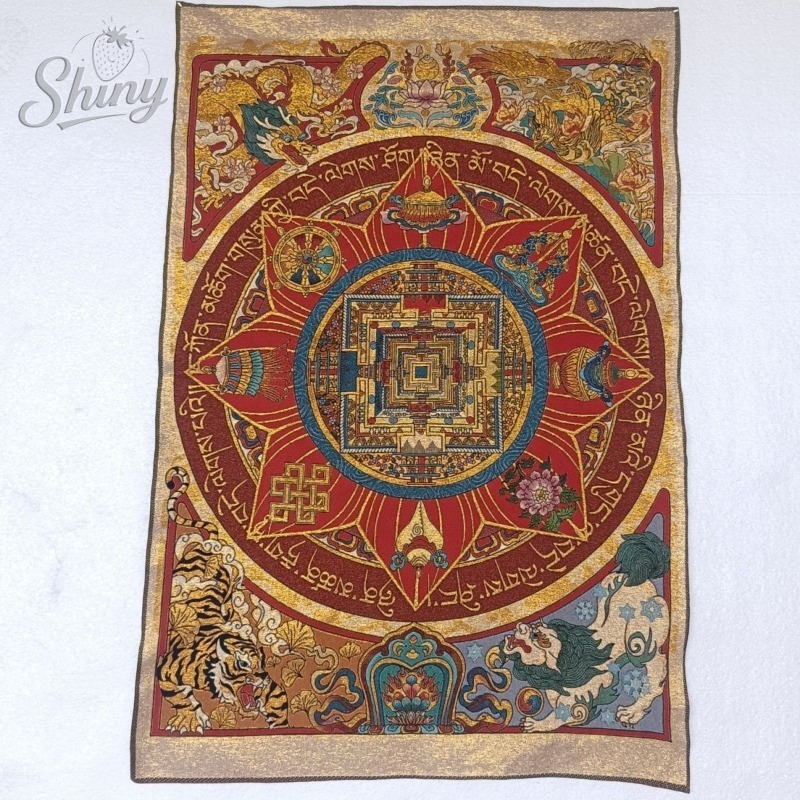 35.4″ Eight Treasures Mandala  - Embroidery Floss ulasan dan harga