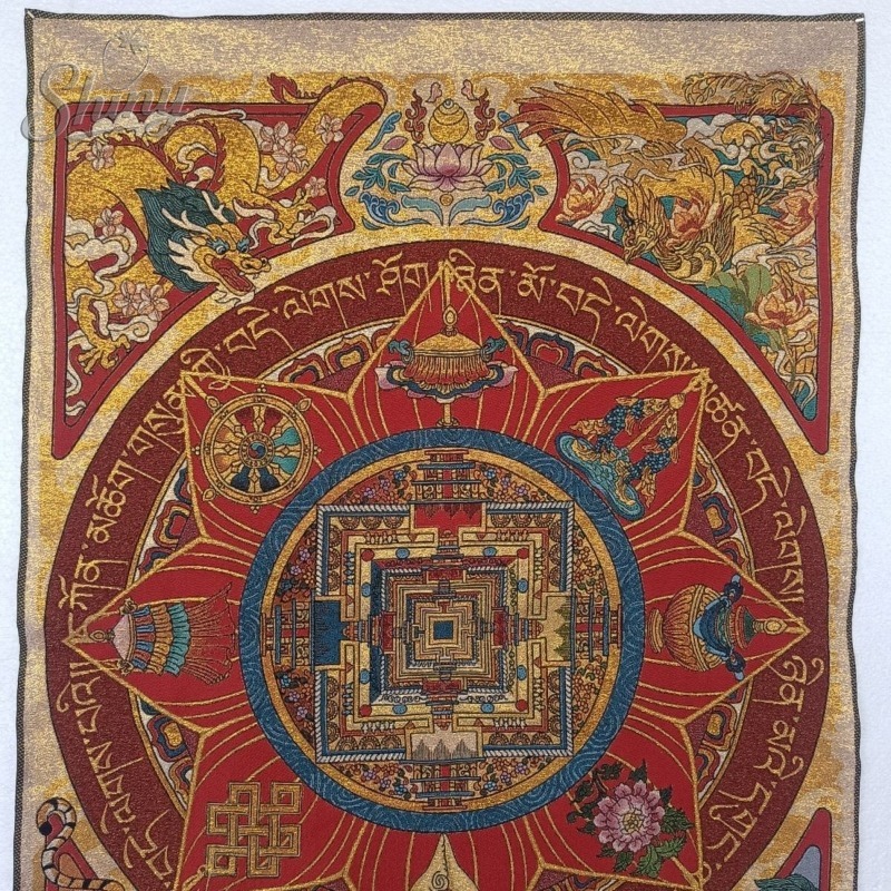 35.4″ Eight Treasures Mandala  - Embroidery Floss ulasan dan harga