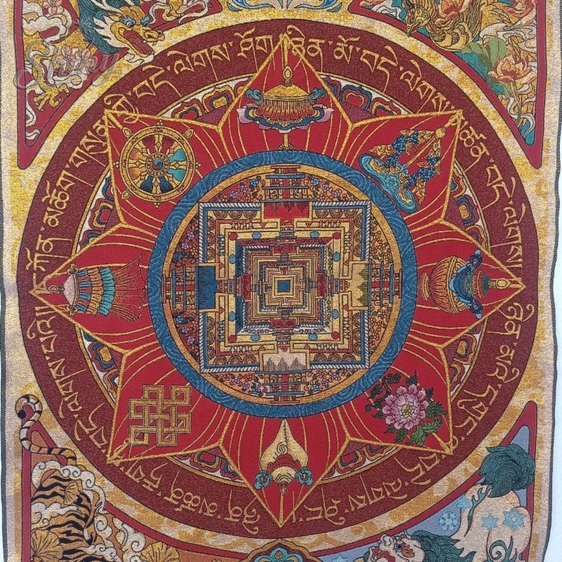 35.4″ Eight Treasures Mandala  - Embroidery Floss ulasan dan harga