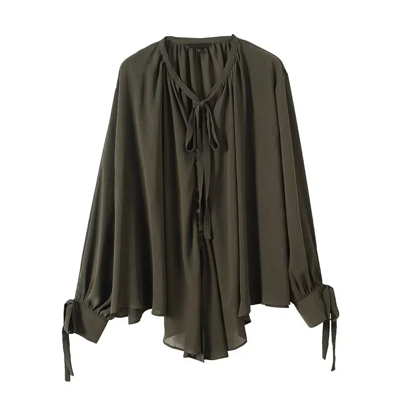 2025 French Style Women's Shir - Embroidery A ulasan dan harga