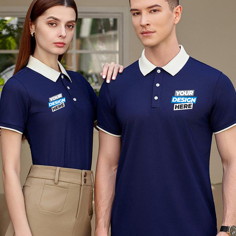 Color Block Polo Shirt - Free  - Embroidery Uniforms ulasan dan harga
