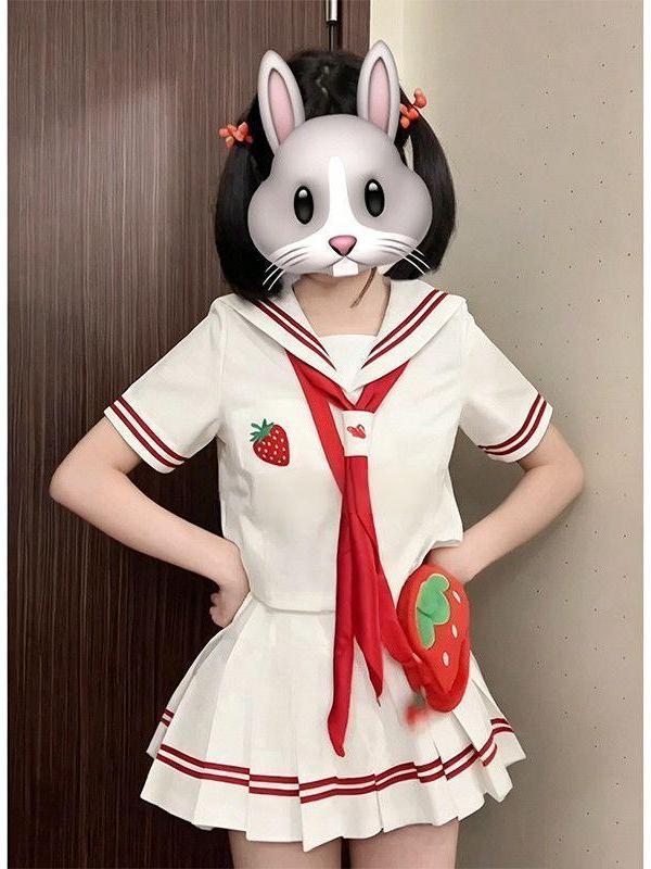 2026 Anime JK Uniform Strawber - Embroidery Uniforms ulasan dan harga
