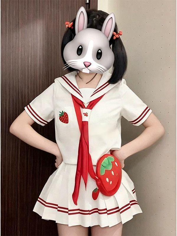 2026 Anime JK Uniform Strawber - Embroidery Uniforms ulasan dan harga