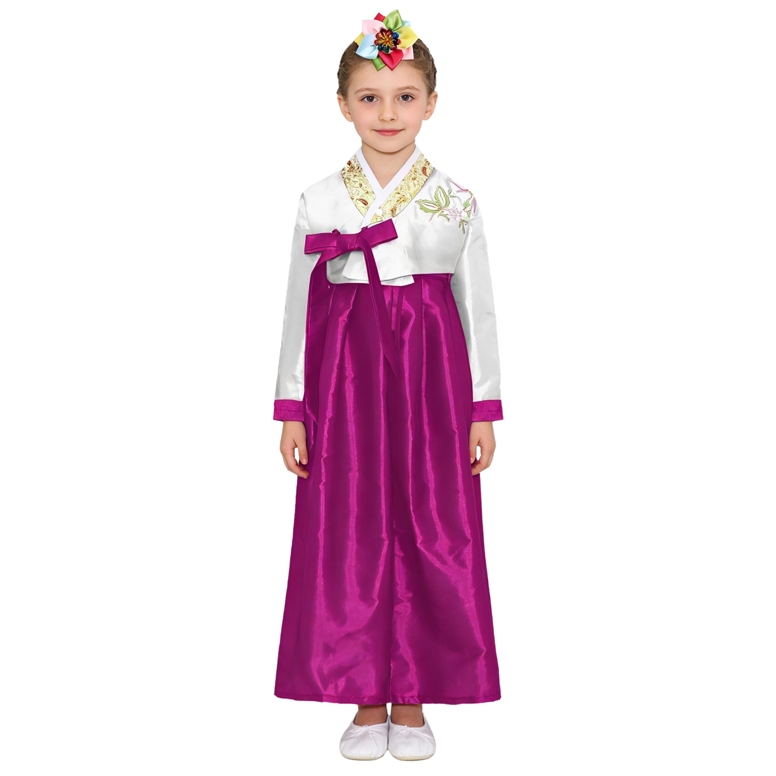 Kids Girls Korean National Han - Embroidery Skirt ulasan dan harga