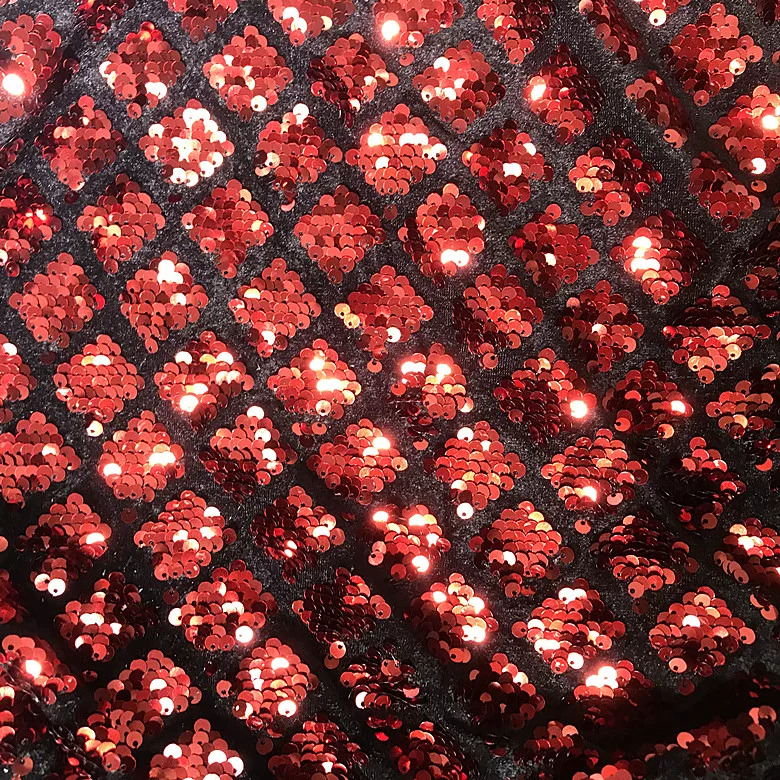 1yard Velvet bottom diamond sq - Embroidery Skirt ulasan dan harga