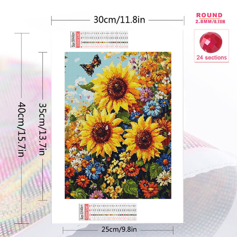 Evershine Full Square Round Di - Embroidery Daisy Flower ulasan dan harga