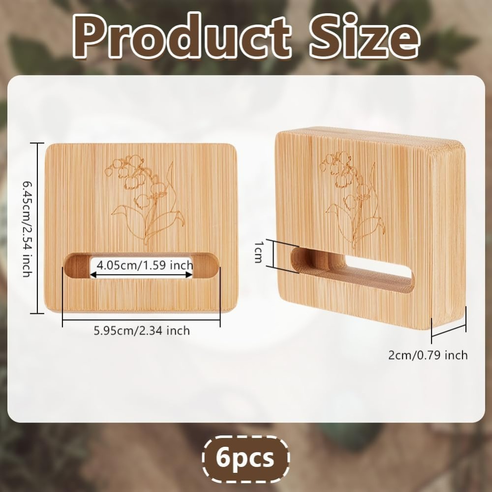 6Pcs Embroidery Hoop Rectangle - Embroidery Flower Pattern ulasan dan harga