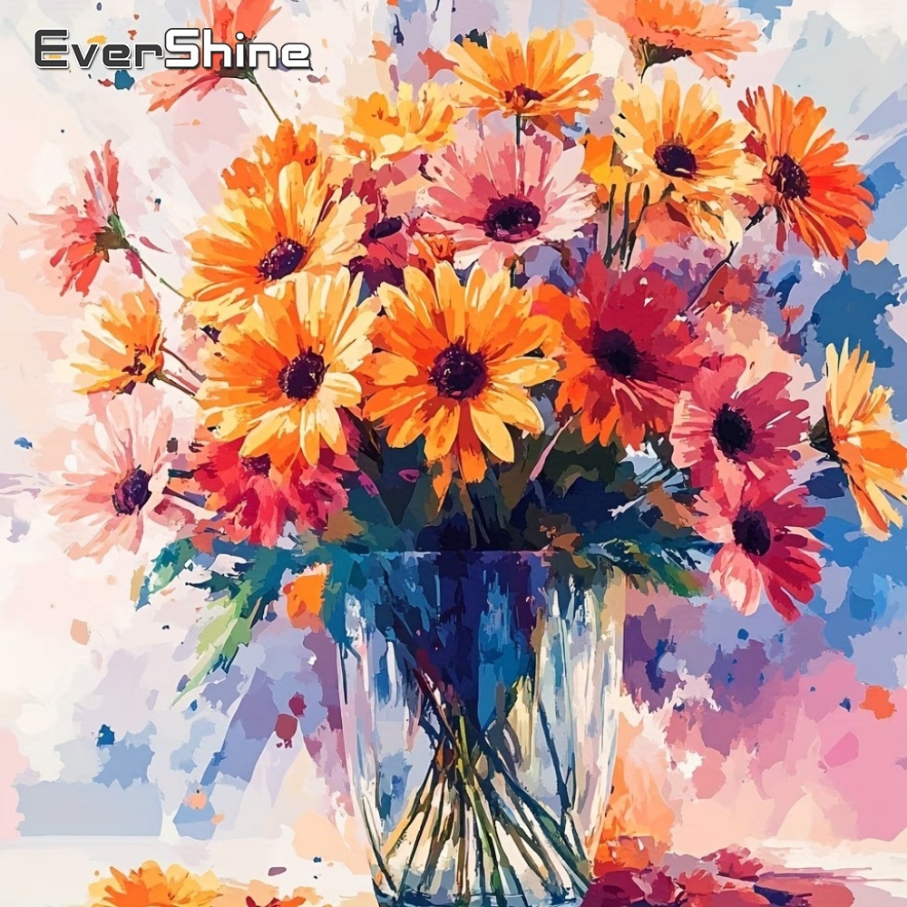 Evershine Diamond Art Painting - Embroidery Daisy Flower ulasan dan harga