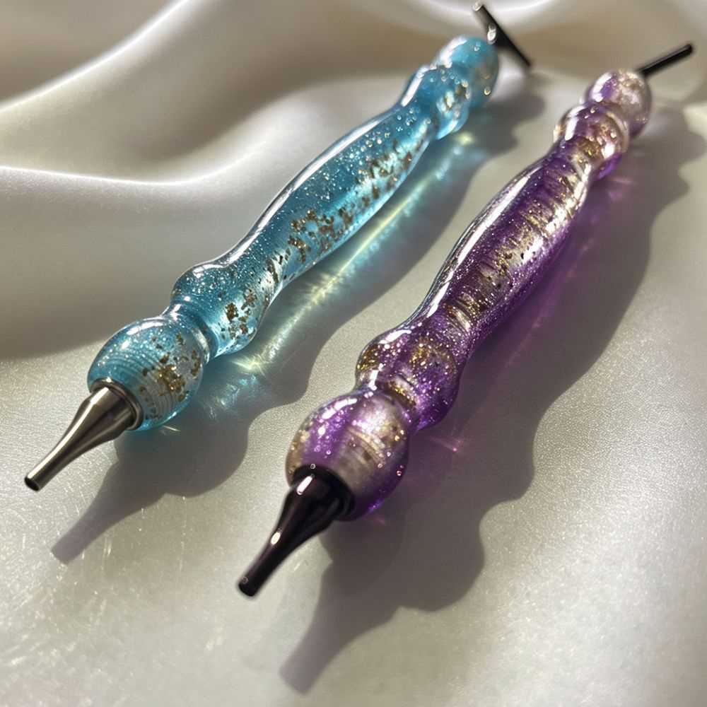 New Shiny Blue/Purple Gold Foi - Embroidery Painting ulasan dan harga