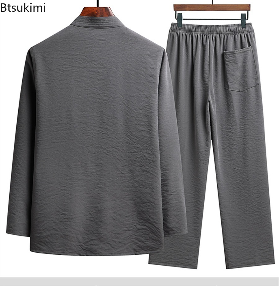 Chinese Style Set Men's Spring - Embroidery Uniforms ulasan dan harga